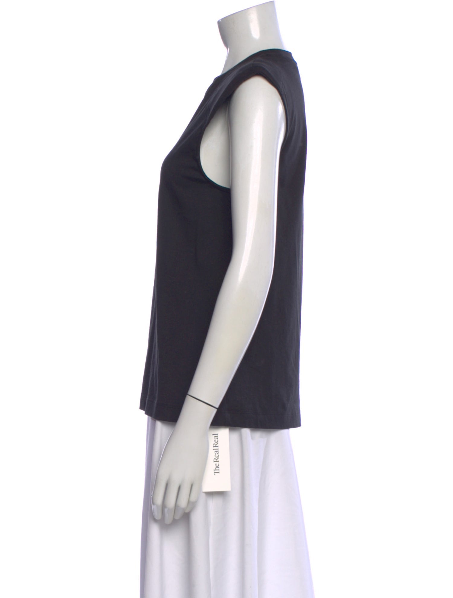 Tibi Crew Neck Sleeveless Top