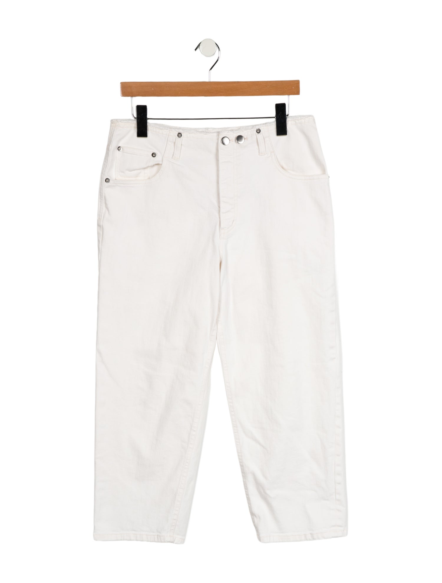 Tibi High-Rise Straight Leg Jeans