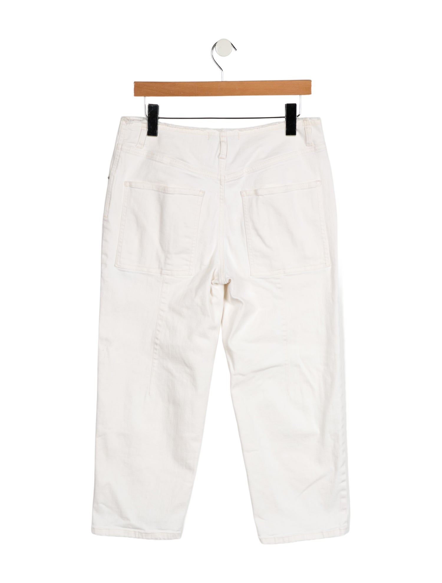 Tibi High-Rise Straight Leg Jeans