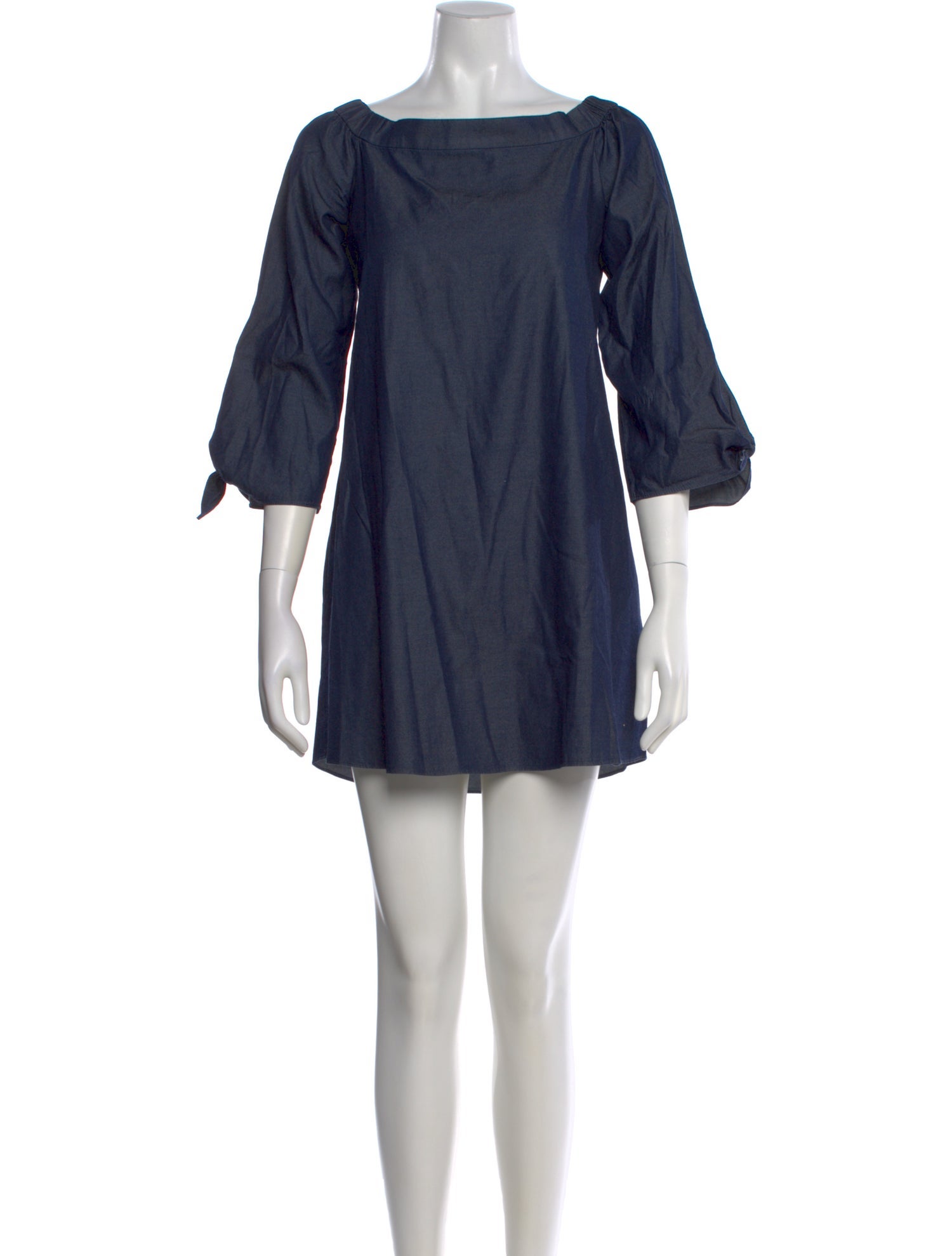 Tibi Bateau Neckline Mini Dress