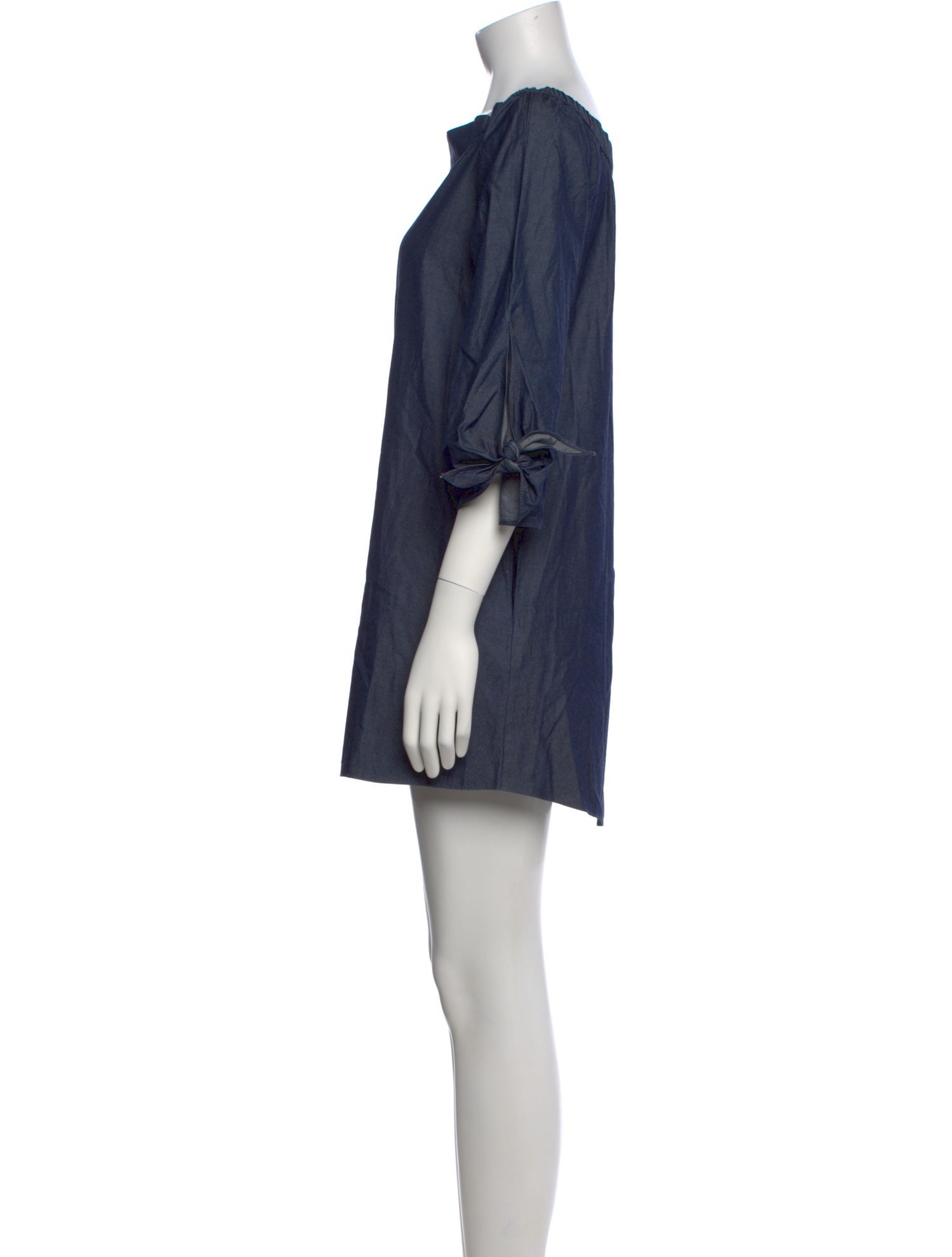 Tibi Bateau Neckline Mini Dress