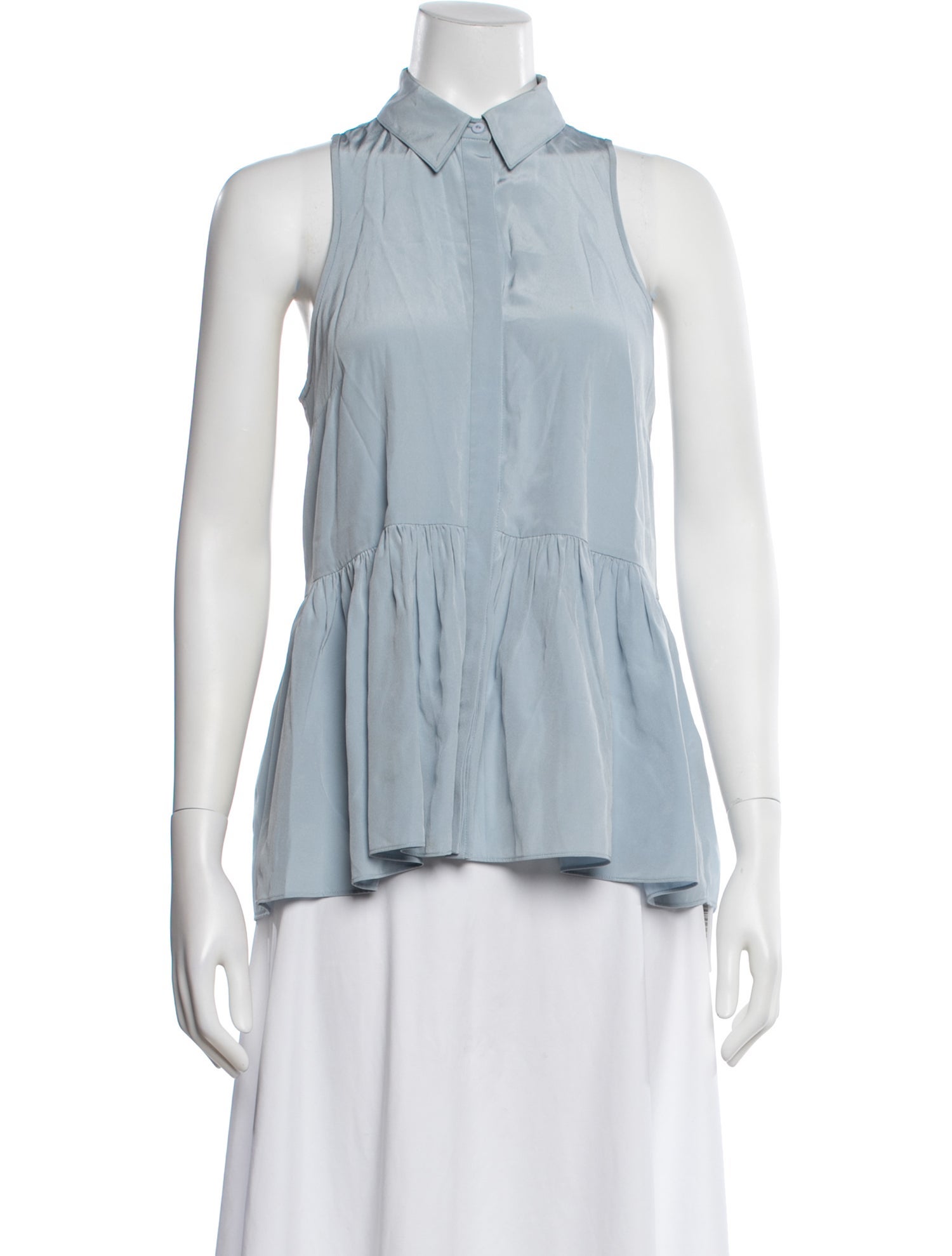 Tibi Silk Sleeveless Blouse