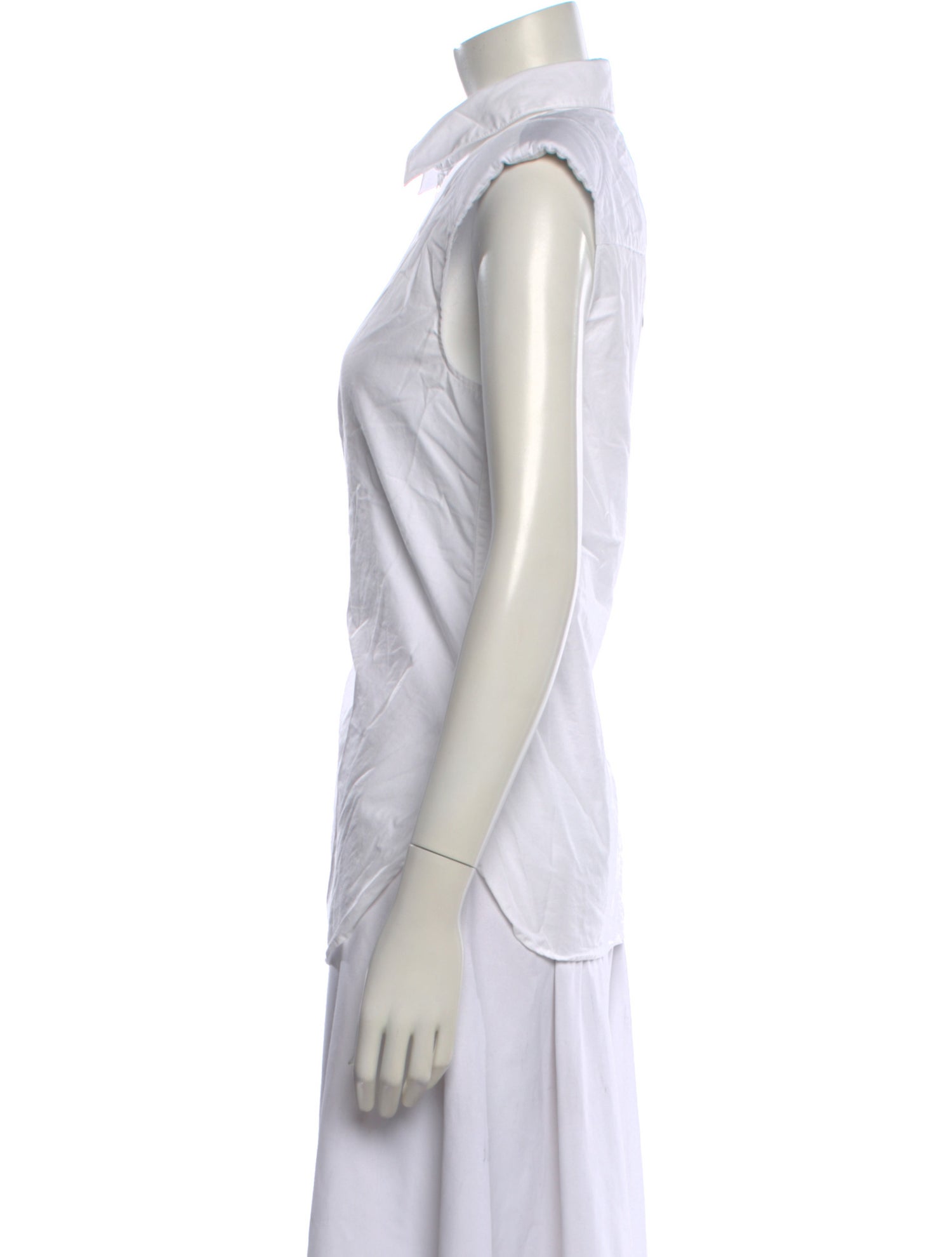 Tibi Sleeveless Button-Up Top