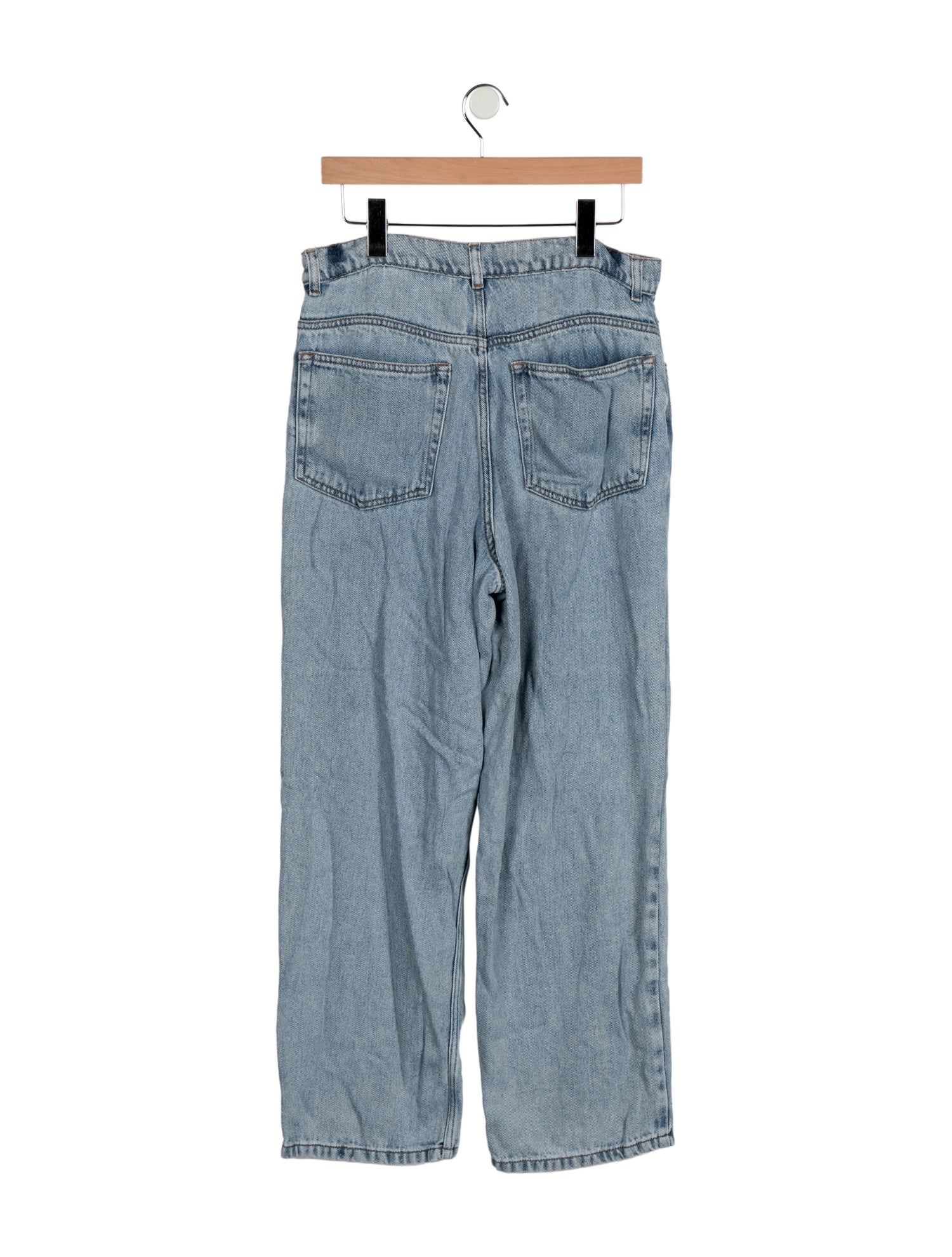 Tibi Mid-Rise Straight Leg Jeans