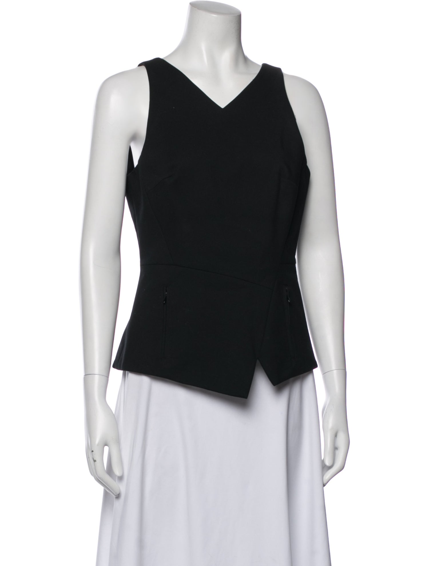 Tibi V-Neck Sleeveless Top