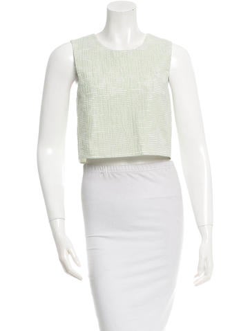 Tibi Sleeveless Crop Top