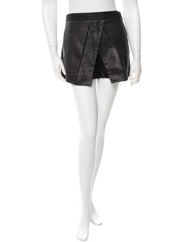 Tibi Pleated Leather Shorts w/ Tags