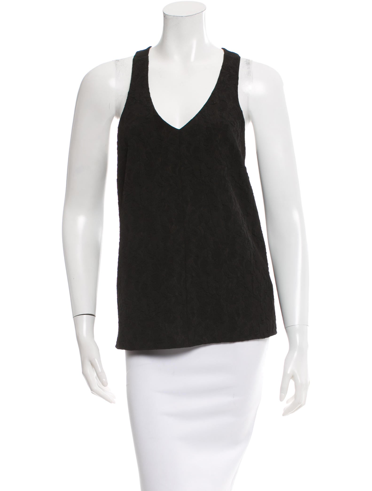 Tibi Sleeveless Textured Top