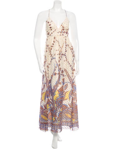 Tibi Silk Printed Dress