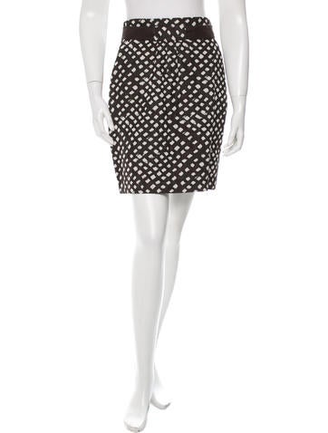 Tibi Belted Printed Skirt