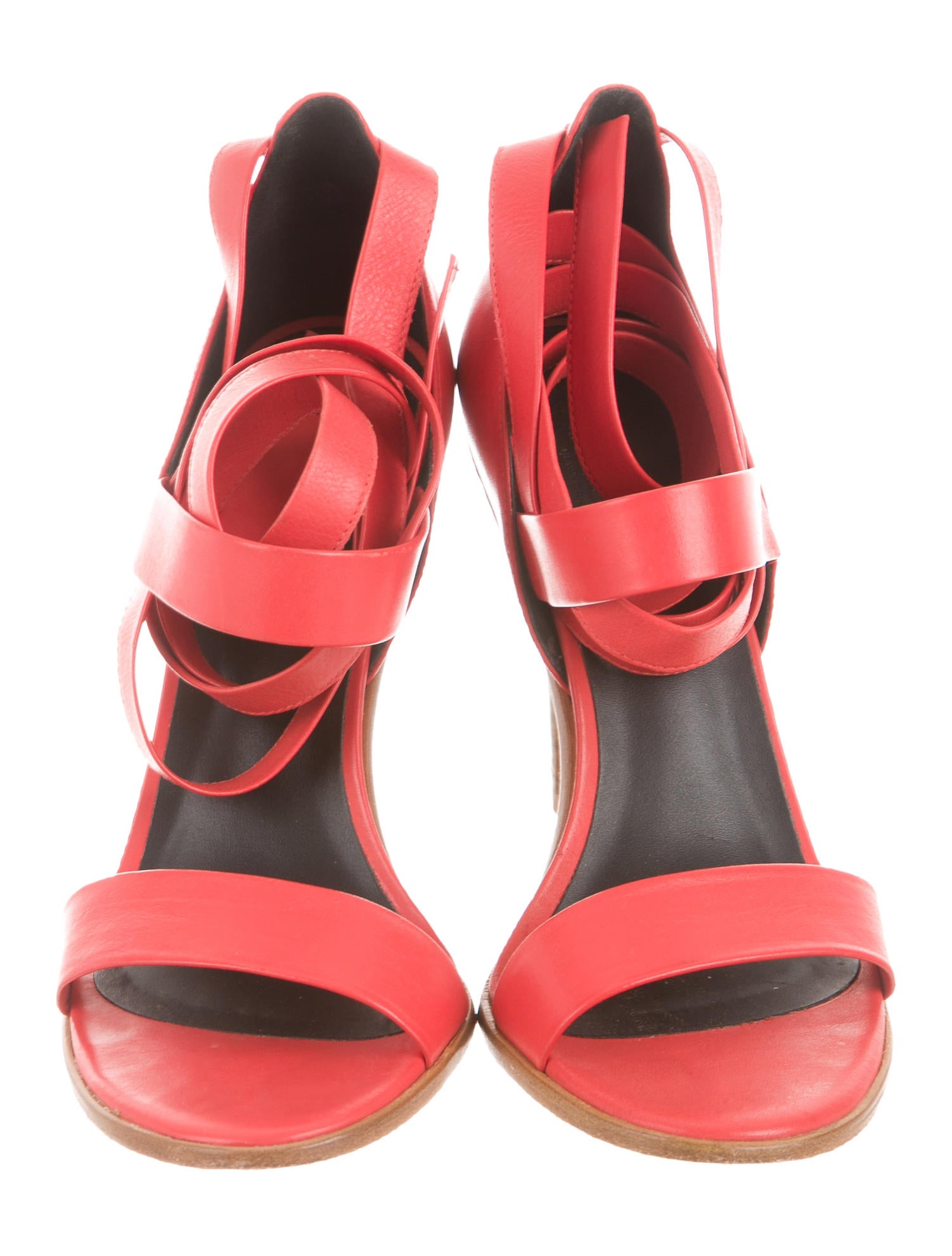 Tibi Leather Wrap-Around Sandals - Shoes - WTI31229 | The RealReal