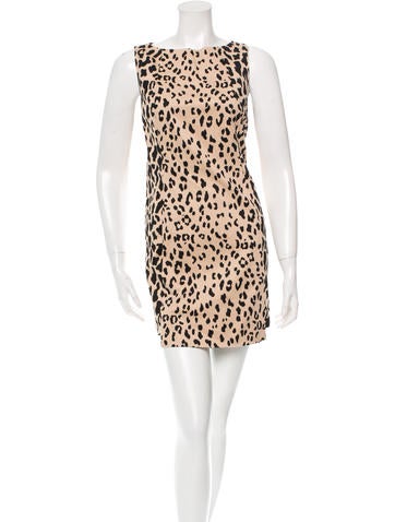 Tibi Cheetah Print Mini Dress