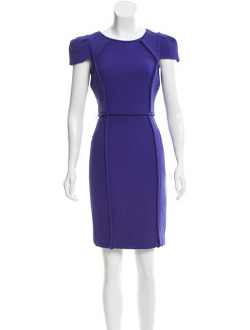 Tibi Wool Short Sleeve Dress