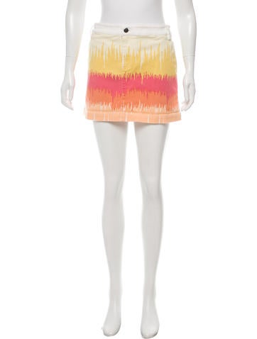 Tibi Mini Colorblock Skirt