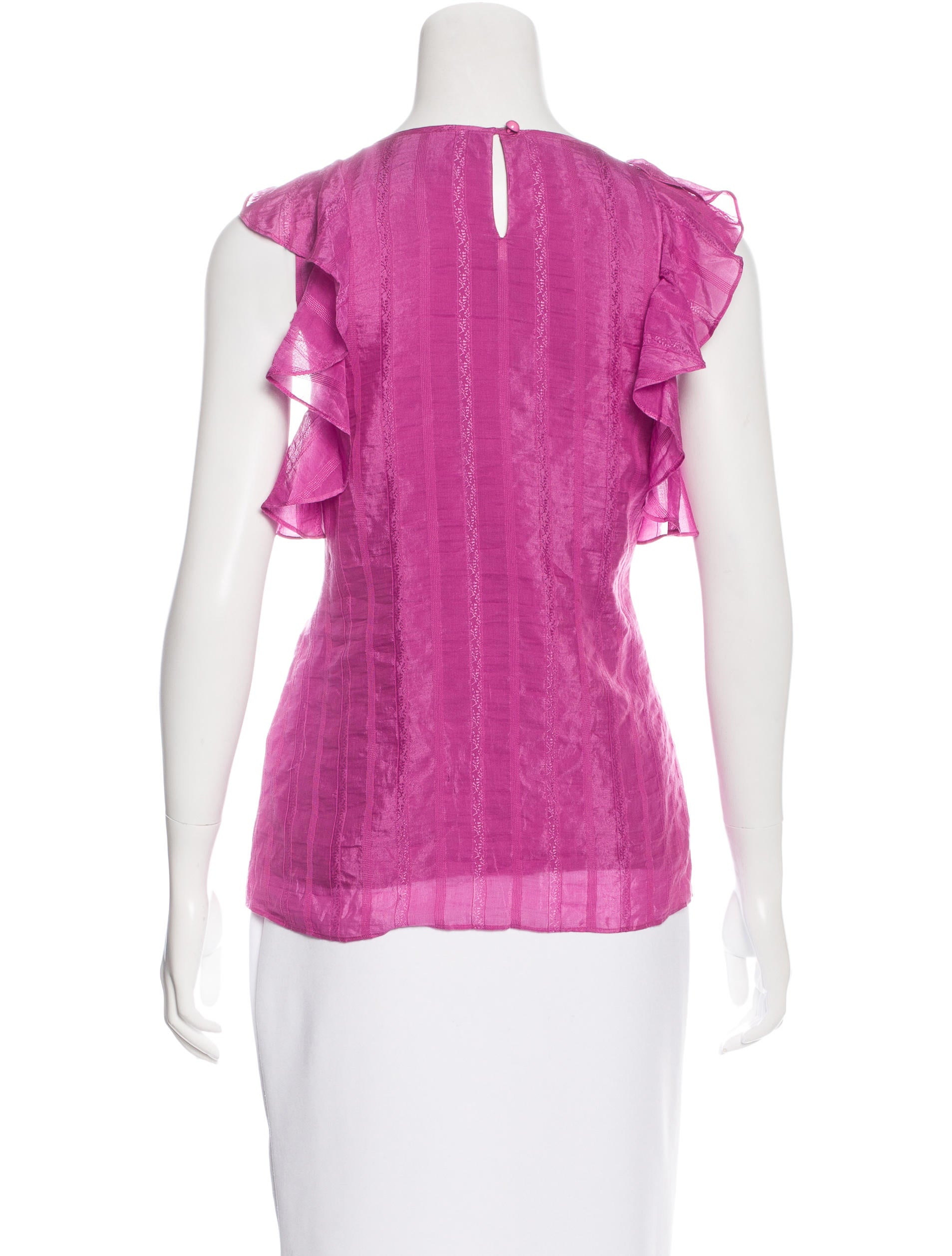tibi ruffled striped top clothing wti33520 the realreal tibi ruffled striped top clothing wti33520 the realreal
