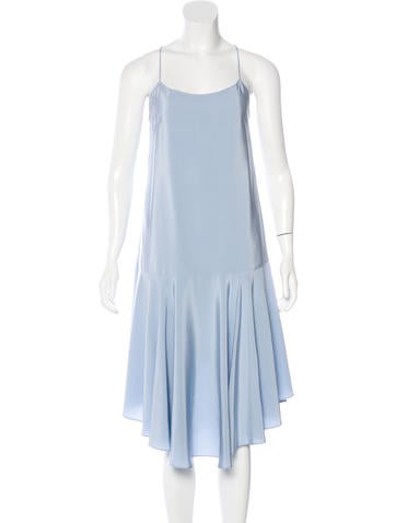 Tibi Silk Drop Waist Dress