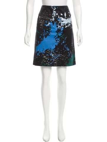 Tibi Printed Mini Skirt