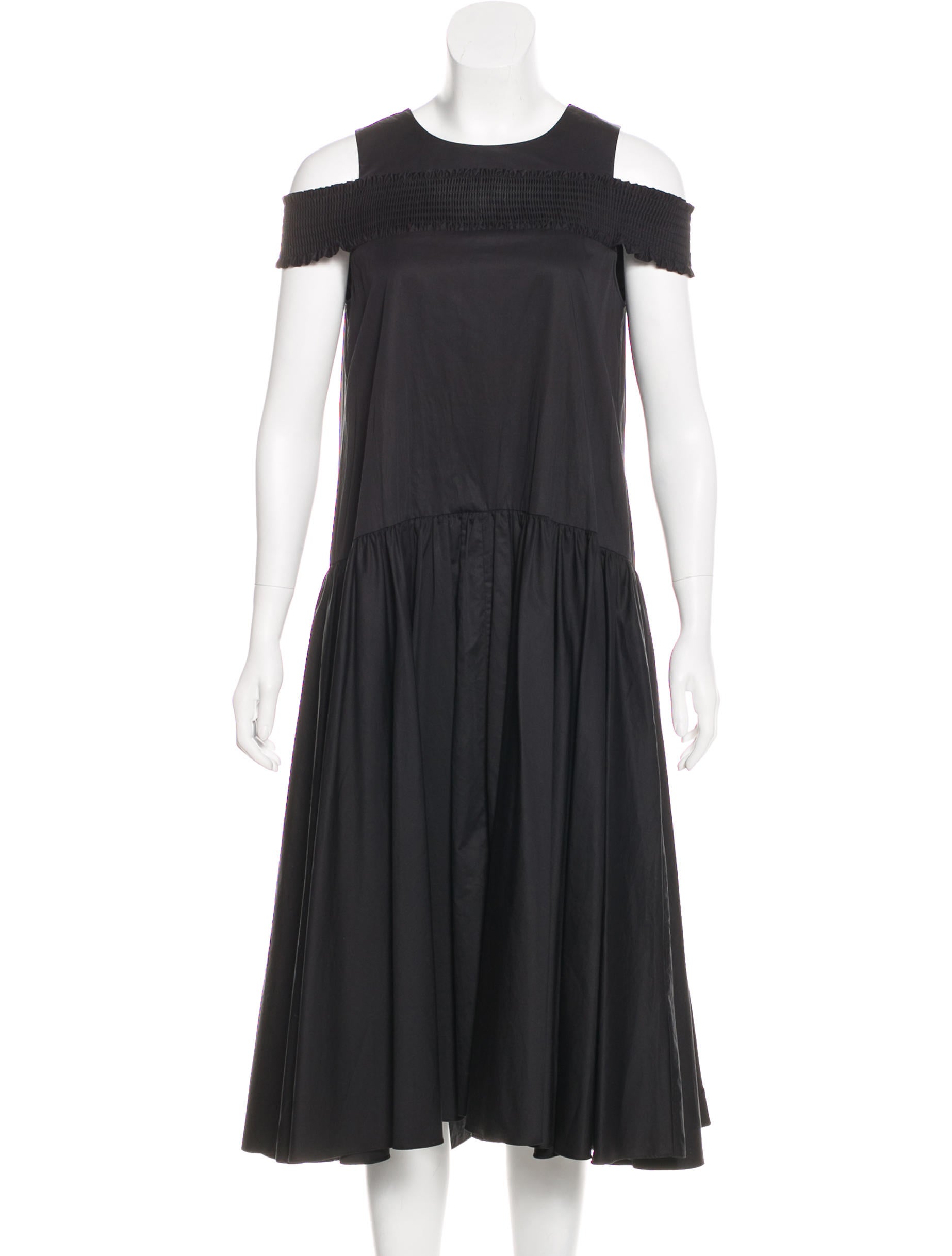 Tibi Off the Shoulder Midi Dress
