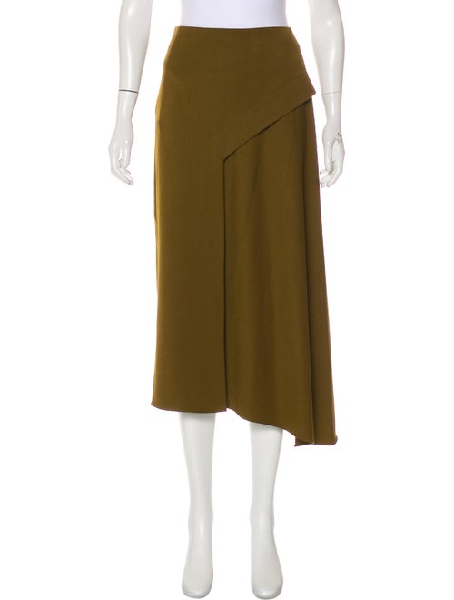 Tibi Midi Length Skirt Green