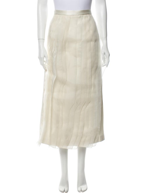 Tibi Midi Length Skirt w/ Tags White
