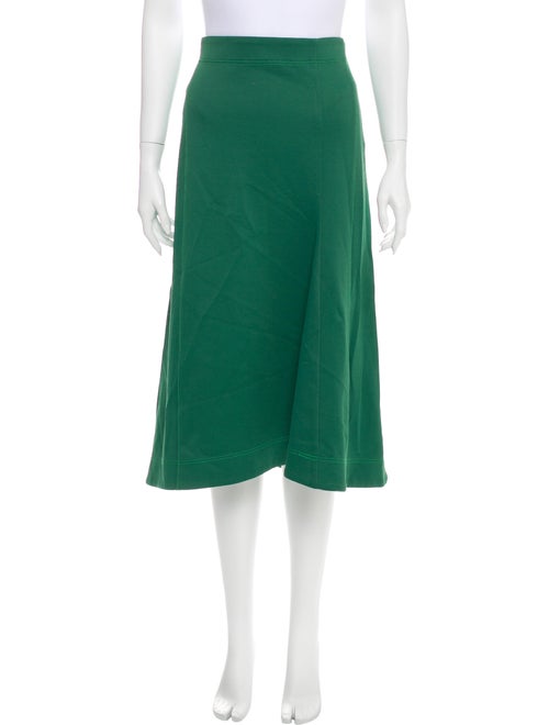 Tibi Midi Length Skirt Green