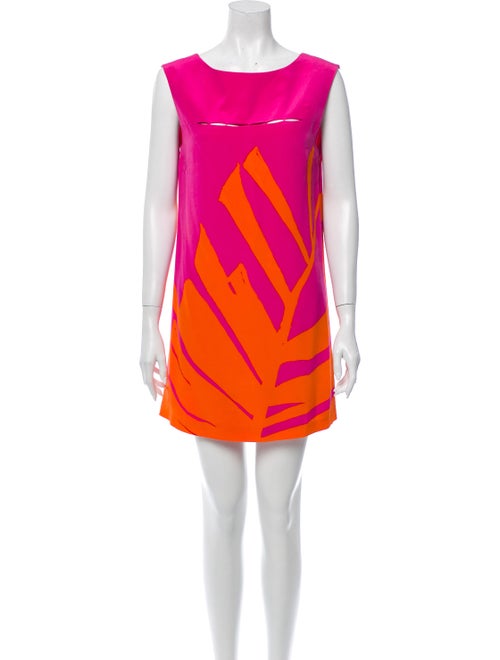Tibi Silk Mini Dress Pink