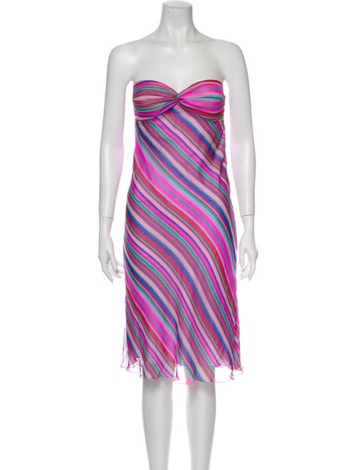 Tibi Silk Mini Dress Pink