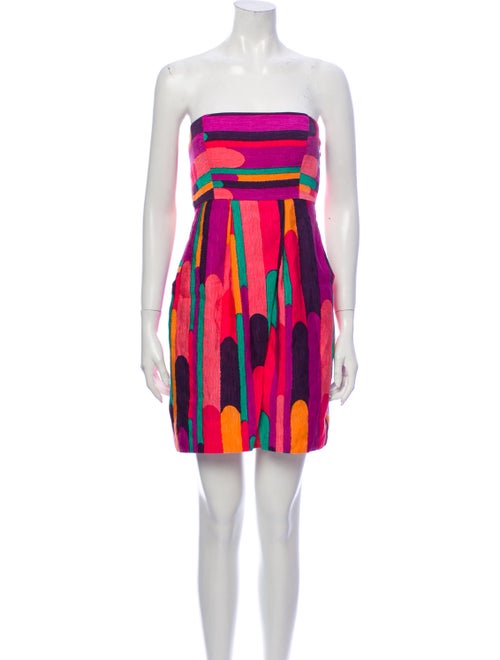 Tibi Silk Mini Dress Pink