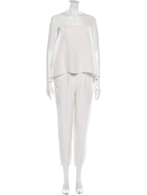 Tibi Silk Strapless Jumpsuit