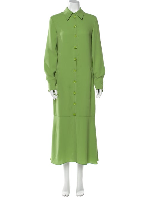 Tibi Long Dress Green