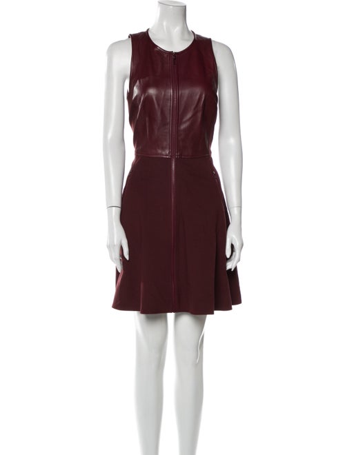 Tibi Lamb Leather Mini Dress