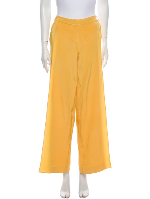 Tibi Wide Leg Pants Yellow