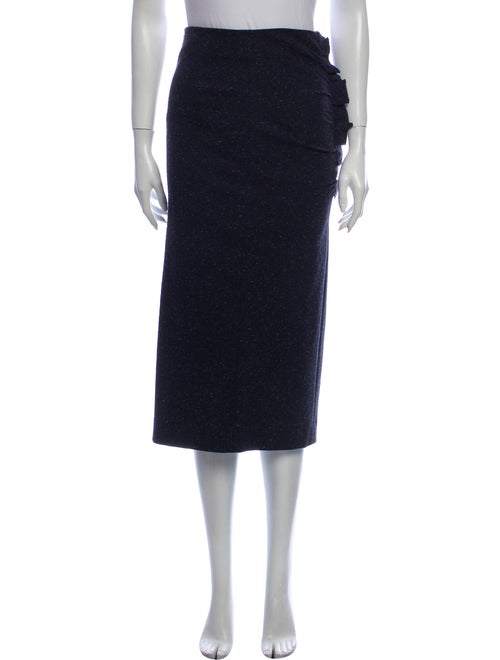 Tibi Midi Length Skirt Blue