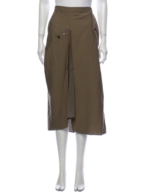 Tibi Midi Length Skirt Green