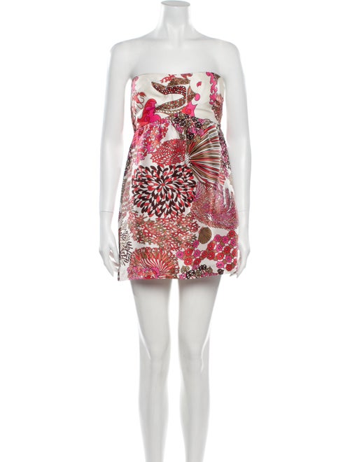 Tibi Silk Mini Dress Pink