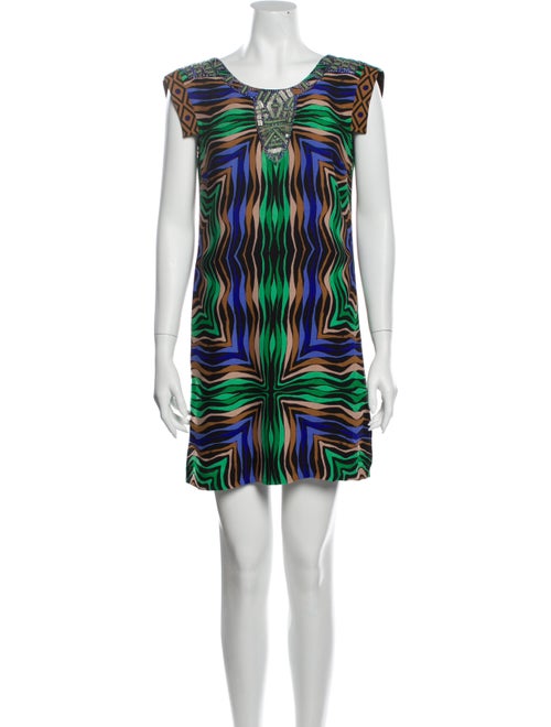 Tibi Silk Mini Dress Black