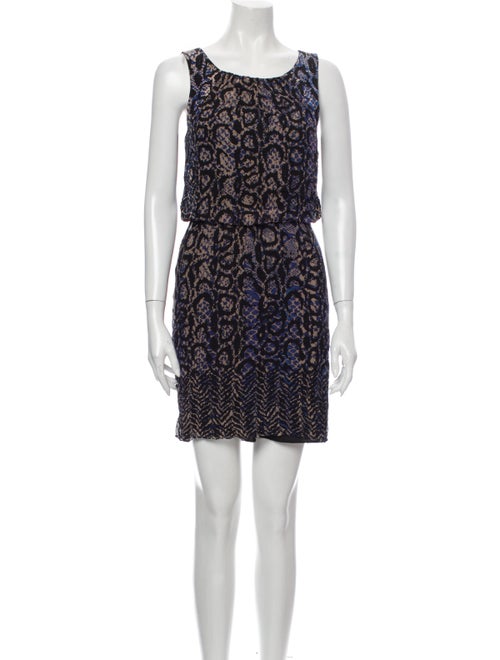 Tibi Silk Mini Dress Black