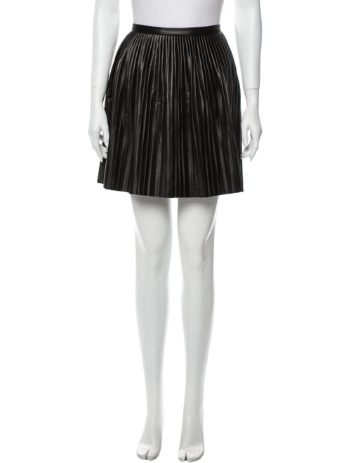 Tibi Pleated Accents Mini Skirt Black
