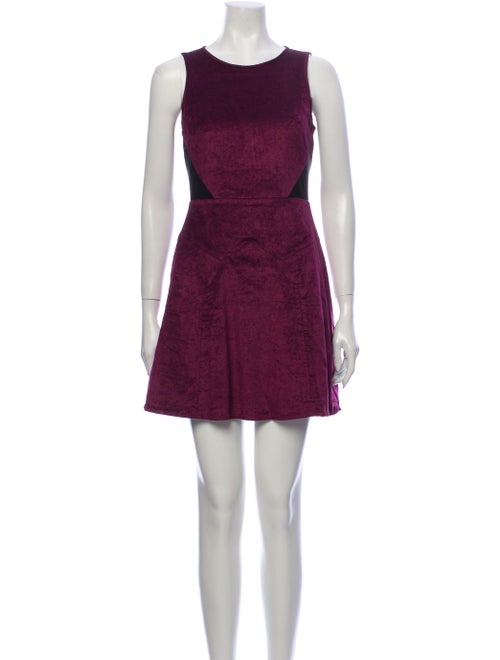 Tibi Crew Neck Mini Dress