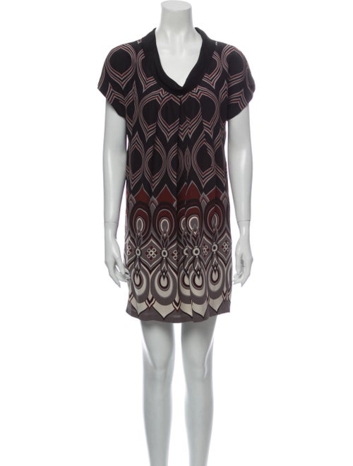 Tibi Silk Mini Dress Black