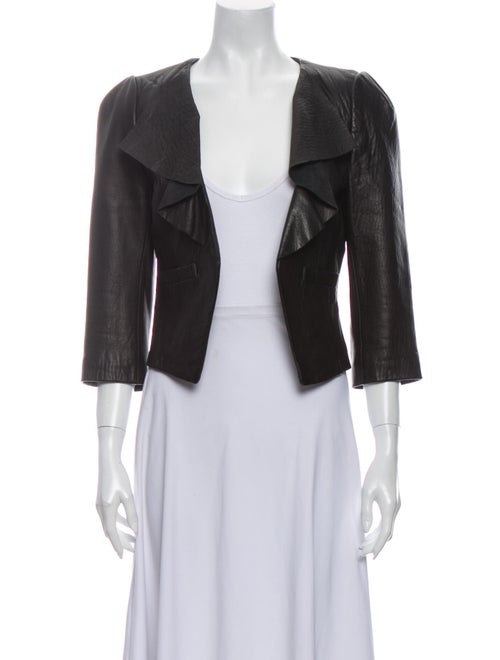 Tibi Leather Jacket Black
