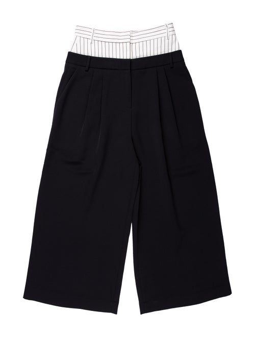 Tibi Wide Leg Pants Black