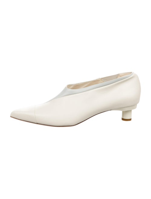 Tibi Leather Boots White