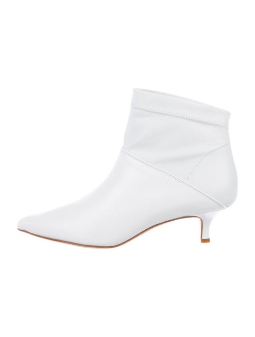 Tibi Leather Boots White