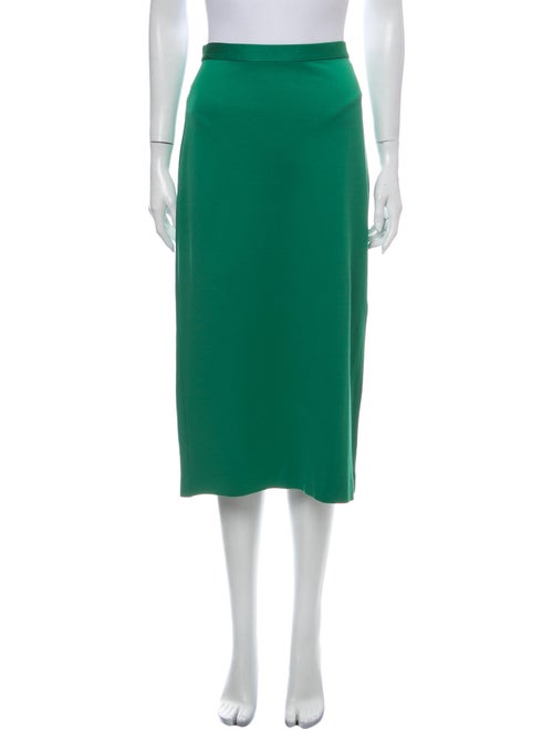 Tibi Midi Length Skirt Green