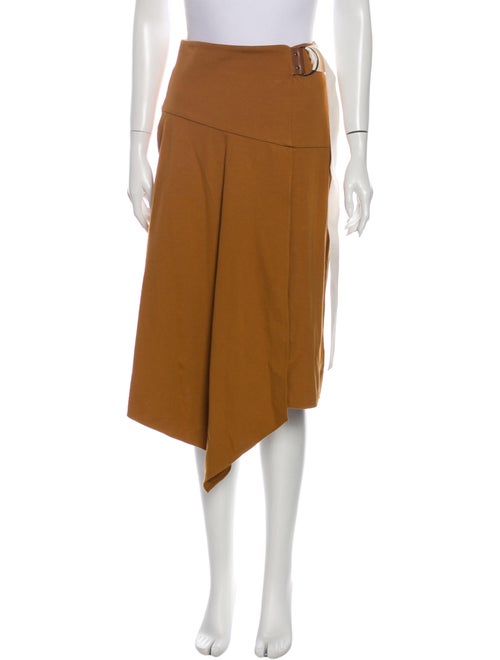 Tibi Midi Length Skirt Brown