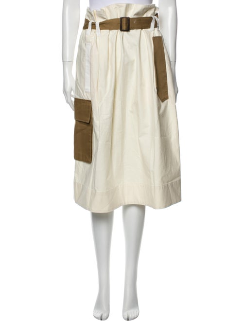 Tibi Midi Length Skirt Brown