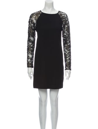 Tibi Lace Pattern Mini Dress