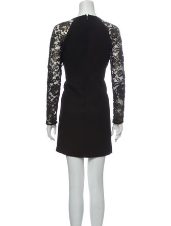 Tibi Lace Pattern Mini Dress