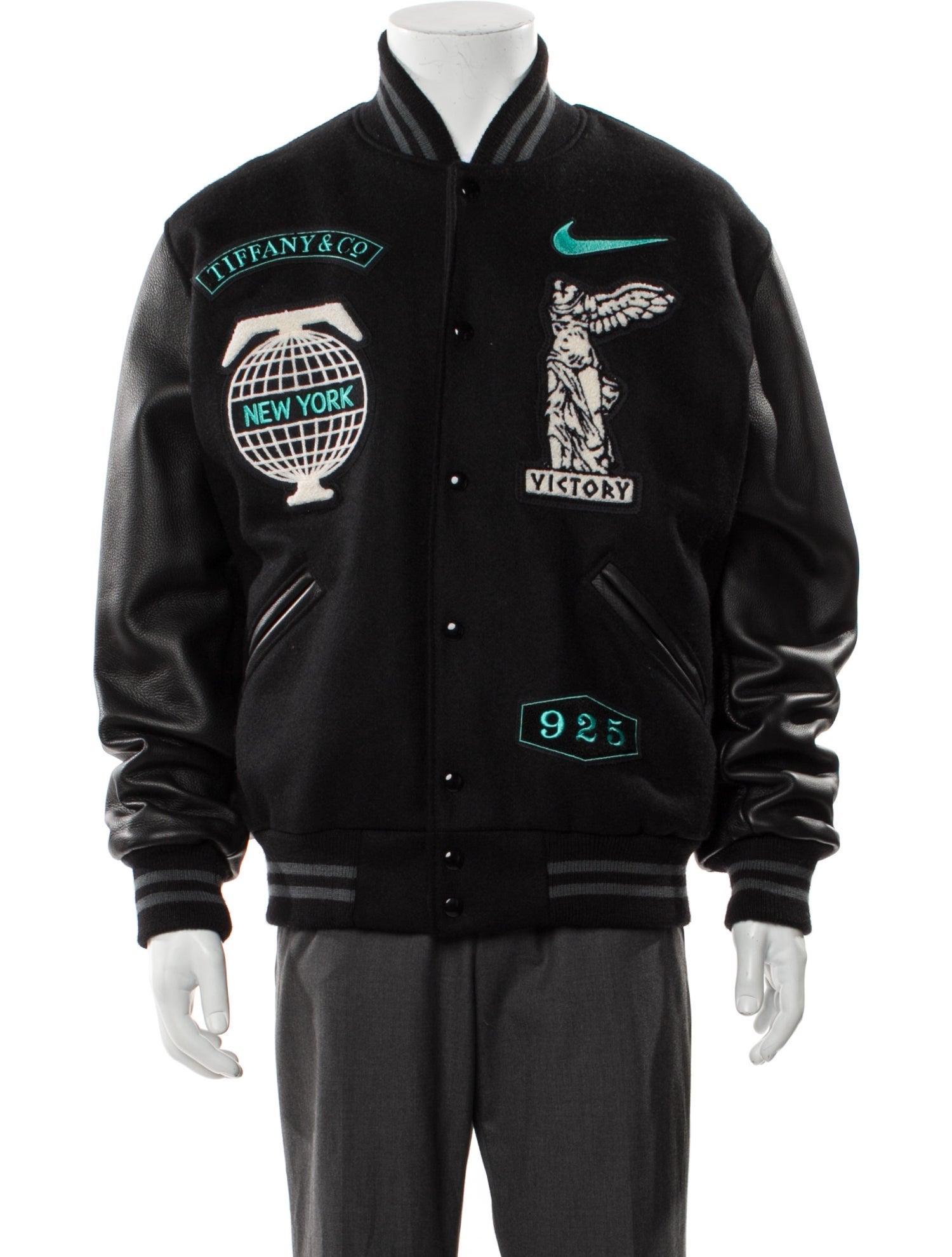 Tiffany & Co. x Nike Friends & Family Edition Varsity Virgin Wool Bomber Jacket